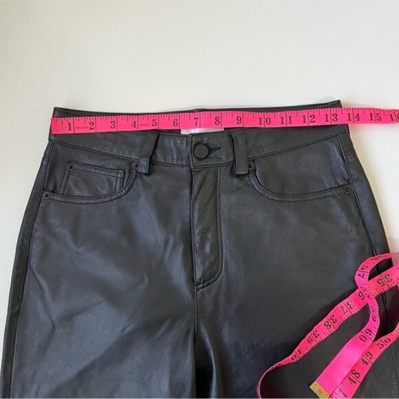 ANINE BING CONNOR GENUINE LEATHER PANT IN BLACK SIZE XS - Picture 13 of 16
